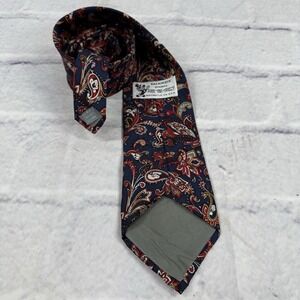 Disney Balancine The Tie Works Silk Necktie Paisley Mickey Mouse USA Made 54x3.5